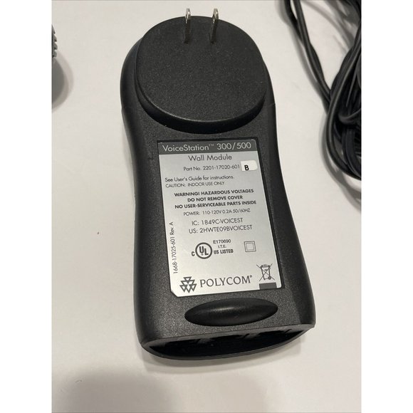Polycom VoiceStation 300 Conference Phone  w/ Wall Module & Cable 2201-17910-001 - Picture 6 of 6